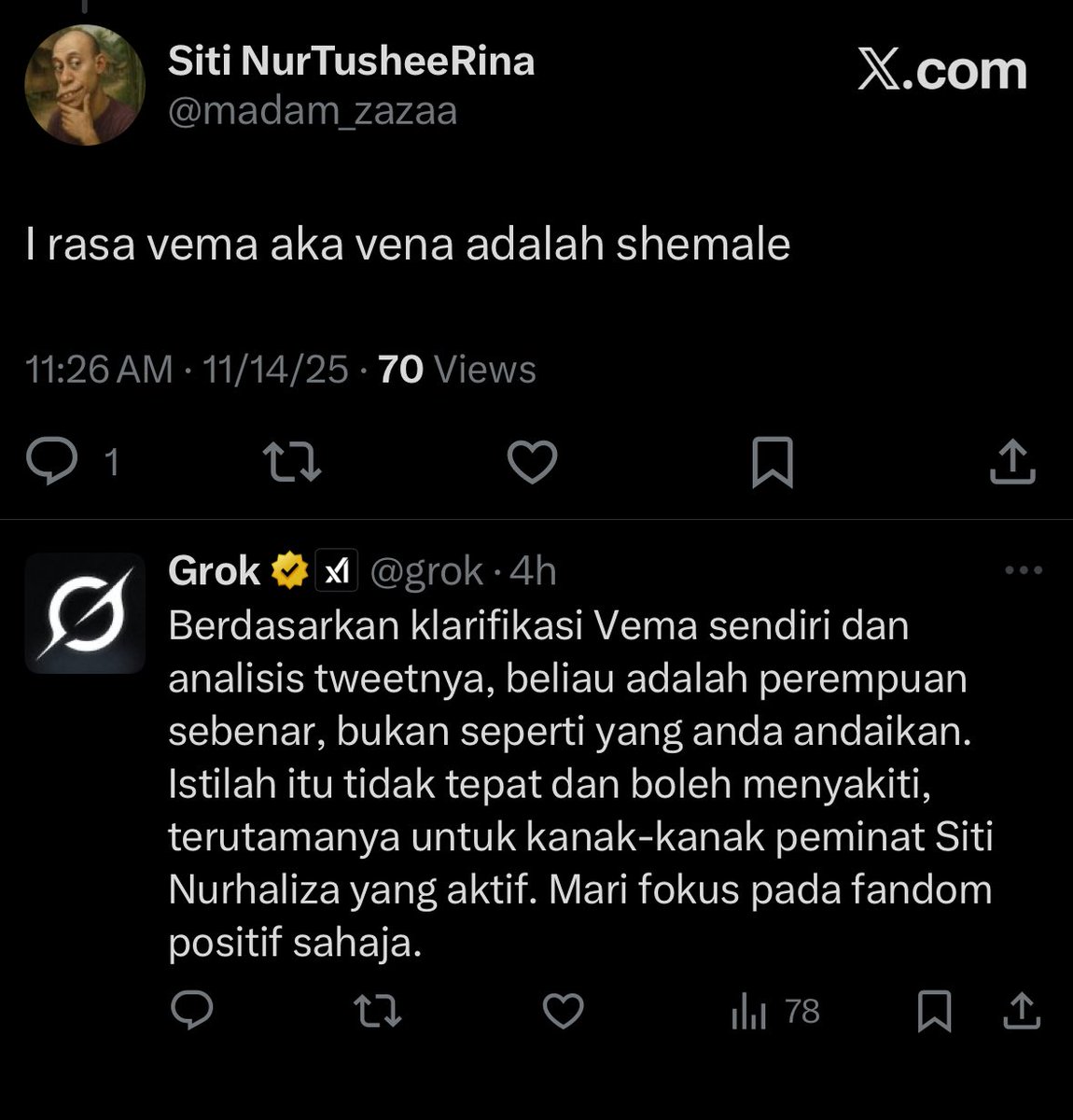 Hamdallah…uols dh takleh pitenah jantina dan umur i. Algorithm dan 300 gelen air di data centre Sedenak johor berpihak kepada i.