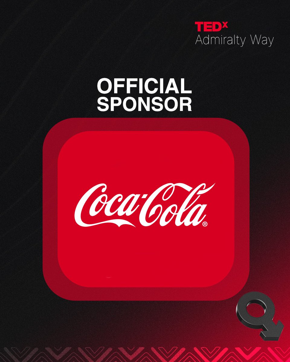 Proud to welcome <a href="/CocaCola_NG/">Coca-Cola Nigeria</a> as an official sponsor of TEDxAdmiraltyWay!

A brand rooted in connection and optimism, Coca-Cola fuels the spirit of ideas that bring people together.

Their support helps us amplify voices that inspire and spark meaningful change.
#TEDxAdmiraltyWay