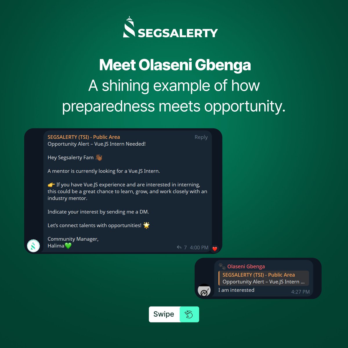 Segsalerty Talent Support tweet media