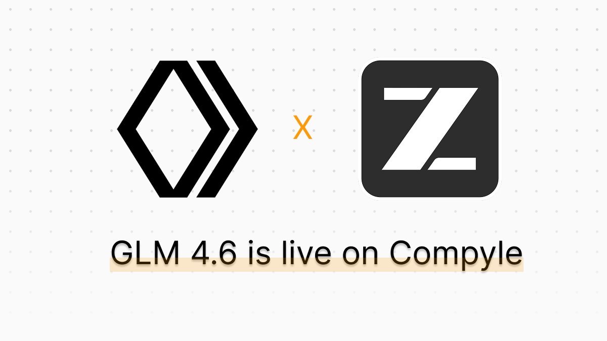 compyle_ai's tweet image. You can now collaborate with GLM 4.6 on Compyle
