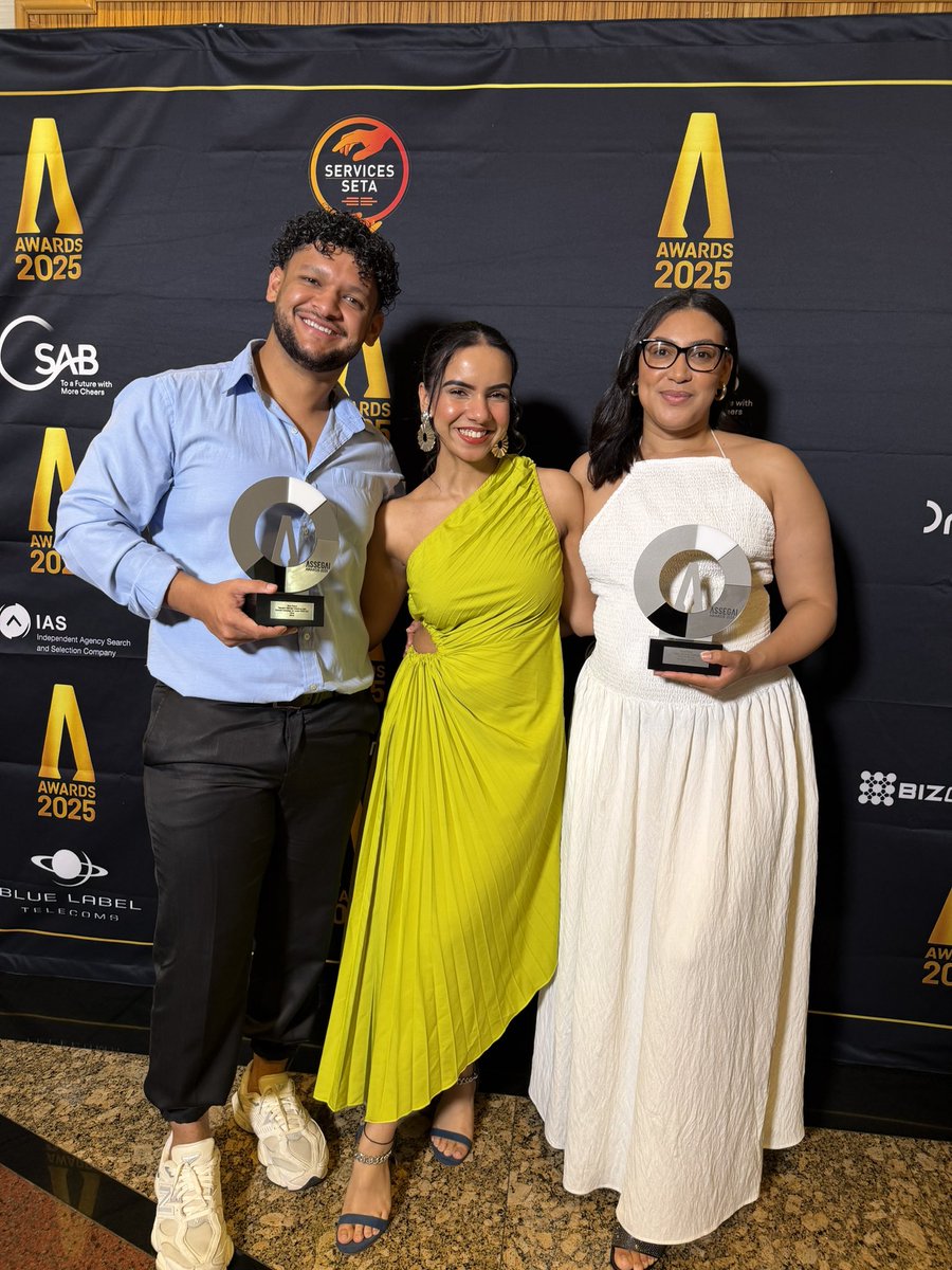 bluerobot_'s tweet photo. Last night, Blue Robot proudly won two Silver Assegai Awards for Castle Lite and Takealot!🥈
 Behind every win is a team of thinkers, creators, and collaborators who turn imagination into impact.

Grateful to our partners for the trust, and to our teams for the relentless pursuit of excellence 💙

#AssegaiAwards2025