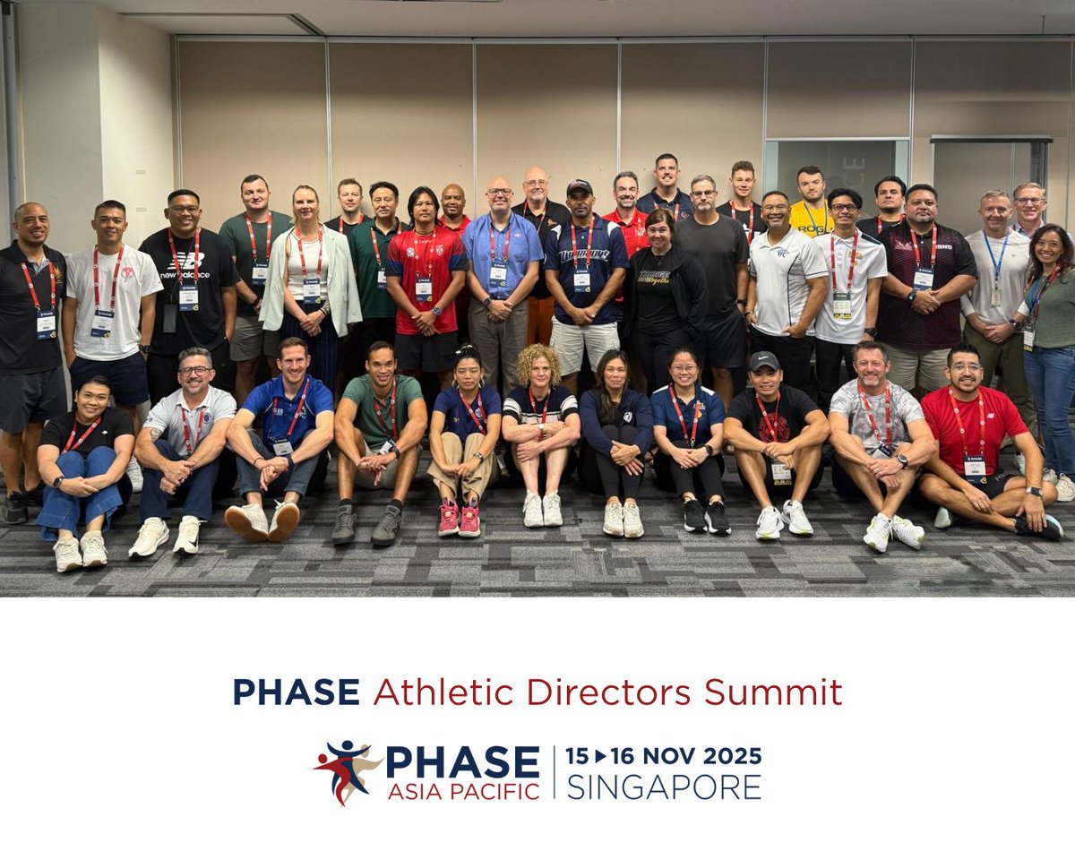 What a good-looking bunch!
A huge thank you to all who joined us at this year’s PHASE Athletic Directors Summit.

Hope we'll all go home with valuable learnings and new motivations to continue raising the bar for schools and athletics professionals across the region.