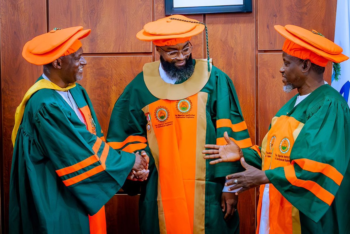 KSHalilu's tweet photo. Committed to building a stronger engineering and industrial future for Nigeria, I am honoured to be named a Fellow of the Nigerian Institution of Mechanical Engineers (NIMechE).

My sincere appreciation to the leadership of this esteemed institution for finding me worthy of this recognition, and for their commendation of our efforts at @NASENIHQ.

This fellowship strengthens our commitment at NASENI to continue driving homegrown innovation, technology transfer, and engineering excellence for national development.

#InfinitePossibilities