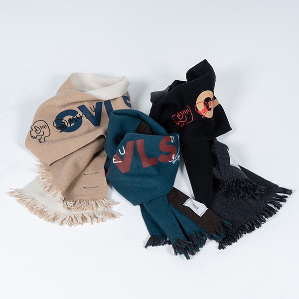 GAVIAL 中村達也　ネイビー ロゴマフラー gavial マフラー GAVIAL 中村達也 ネイビー ロゴマフラー GAVIAL 中村