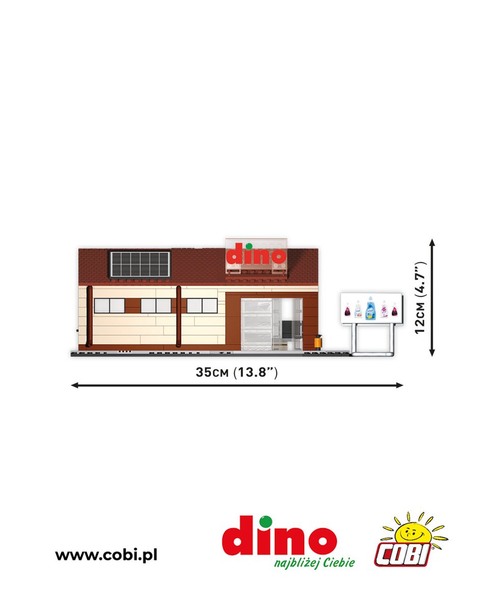 COBI_Bricks's tweet image. Wieść o naszym nowym zestawie rozniosła się lotem błyskawicy w czasie długiego weekendu - a my dopiero teraz możemy oficjalnie to potwierdzić. ⚡🧱

COBI x Dino Polska prezentuje MARKET DINO! 🛒
To już nasza druga wspólna realizacja - rok temu stworzyliśmy ciężarówkę Dino, a…