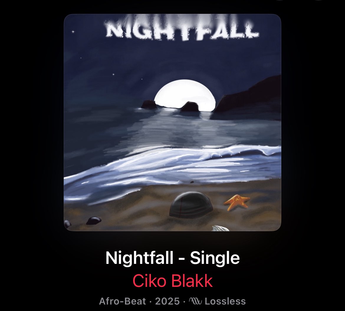 Cikoblakk's tweet image. Nightfall is out now on all streaming platforms….  Tap on the link to listen to it and tell me what you think about the song.

cruxmusic.lnk.to/cikoblakk-nigh…