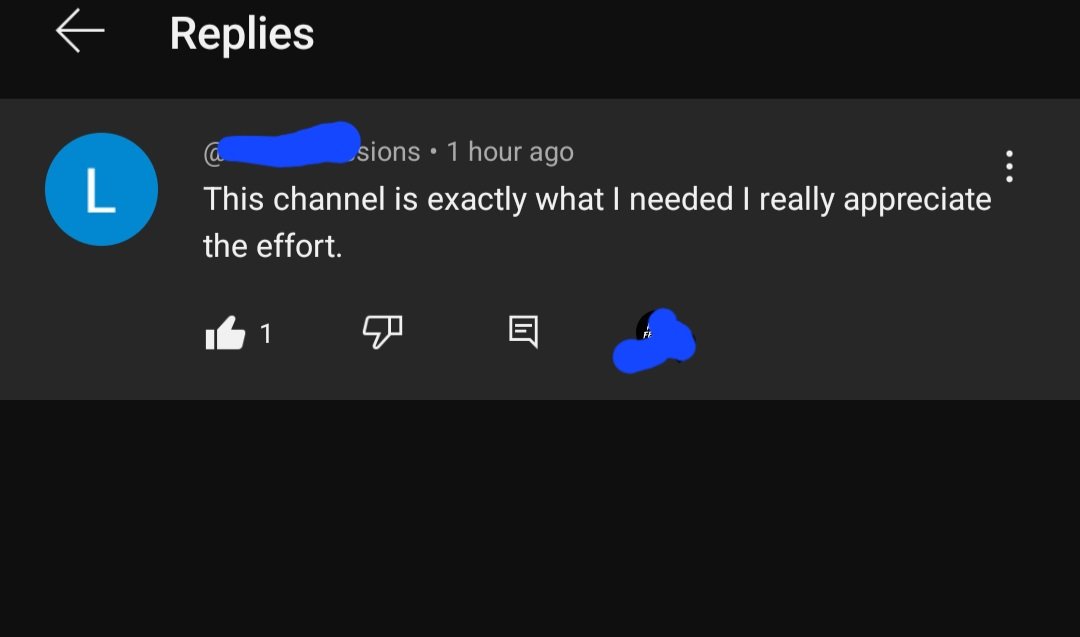 nomoreLOSS12345's tweet image. Day 9 of posting in this my YT channel 

Comments like this get me motivated 💪🫡

#progess

@chrisdadiva 
@Vix_Priest