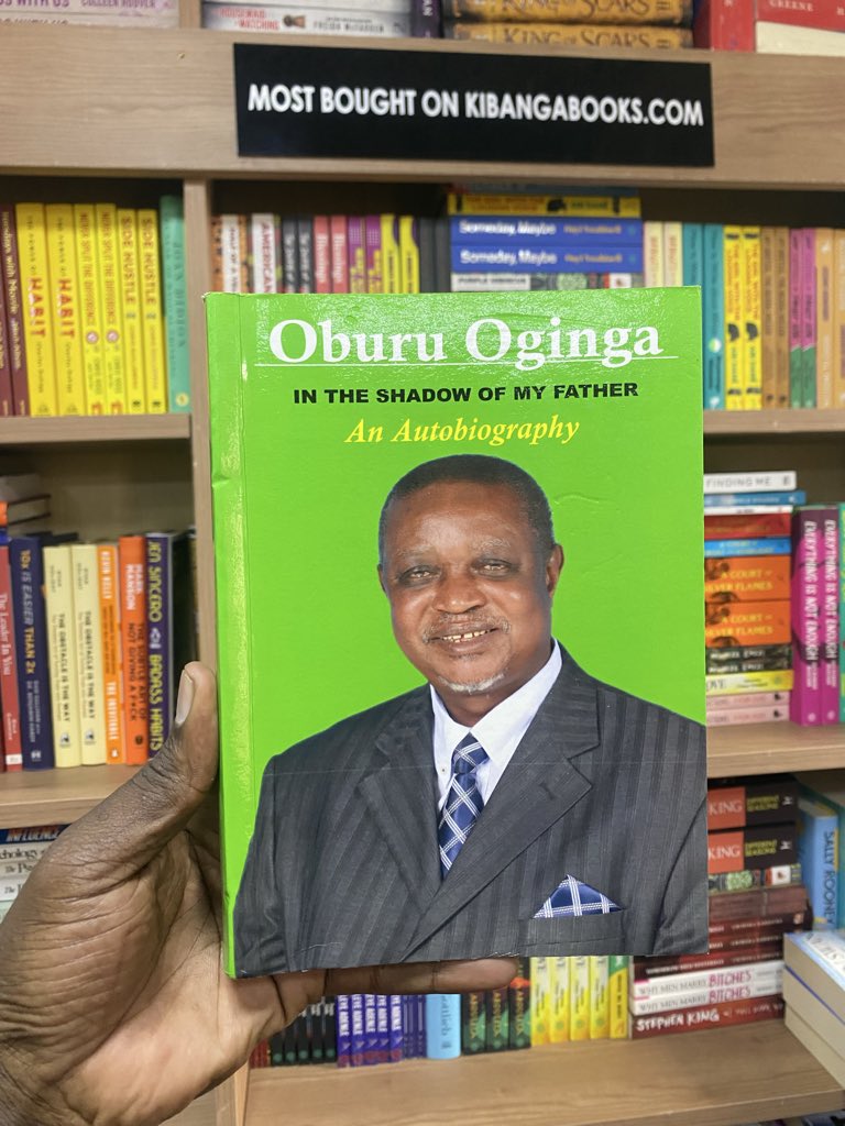 ODM PARTY LEADER <a href="/DrOburu_O/">Dr. Oburu Oginga _Odinga</a> 

Oburu Odinga, In the Shadows of my Father, An Autobiography.

Is a biography that tells the story of his life and career. It also explores his family background.

Remembering the Legacy of Jaramogi:

Book at 2,650/-KES