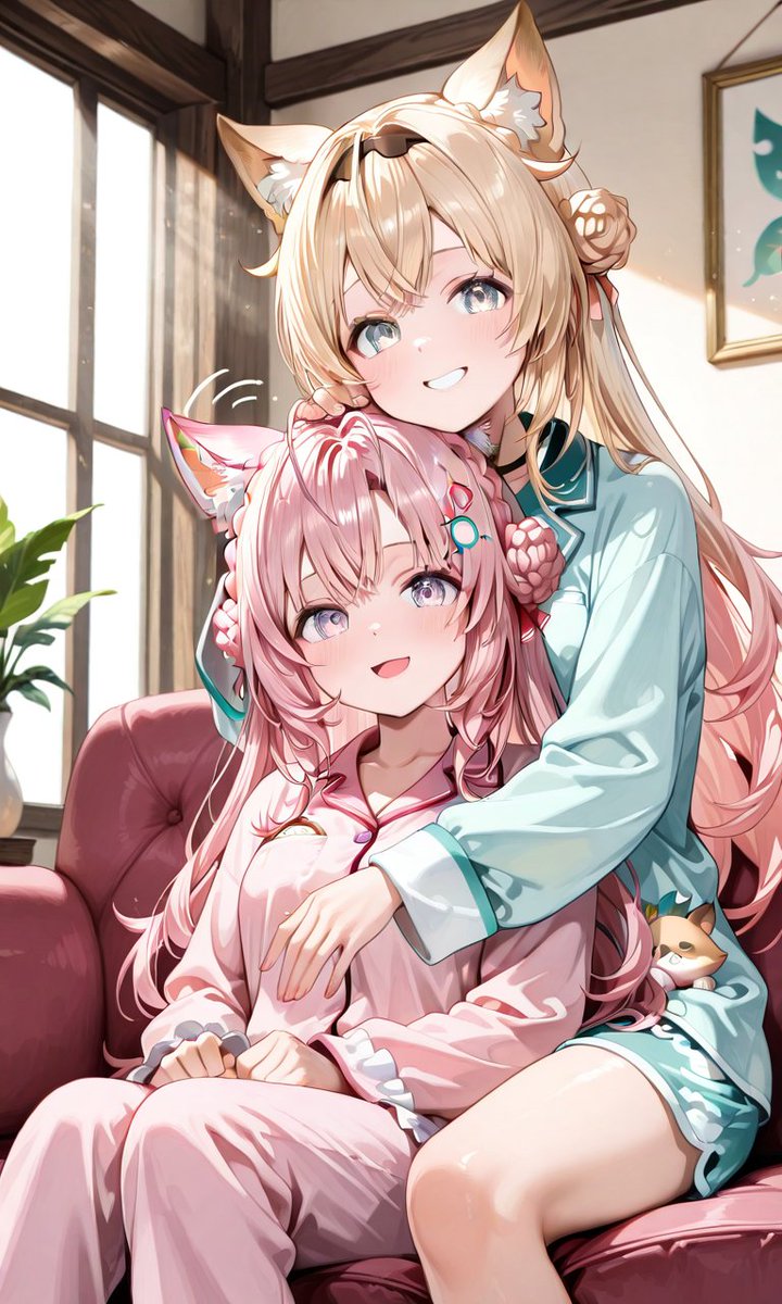 notes777AI's tweet image. こよちゃんといろはちゃん🥰
hololive│Kazama Iroha│Hakui Koyori
#風真いろは
#博衣こより
#ホロライブ