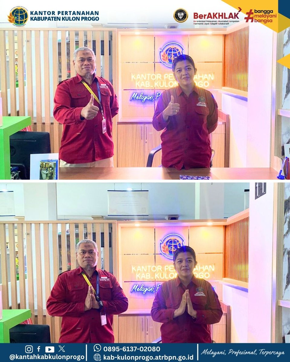 atr_bpnkprogo's tweet image. Hallo, #SobatATRBPNKulonProgo

Kami hadir lebih dekat untuk mempermudah pelayanan pertanahan bagi masyarakat! 🤝

Untuk memaksimalkan pelayanan bisa terjangkau oleh masyarakat, Kantor Pertanahan Kabupaten Kulon Progo buka kembali Mal Pelayanan Publik setiap Hari Senin dan Kamis.