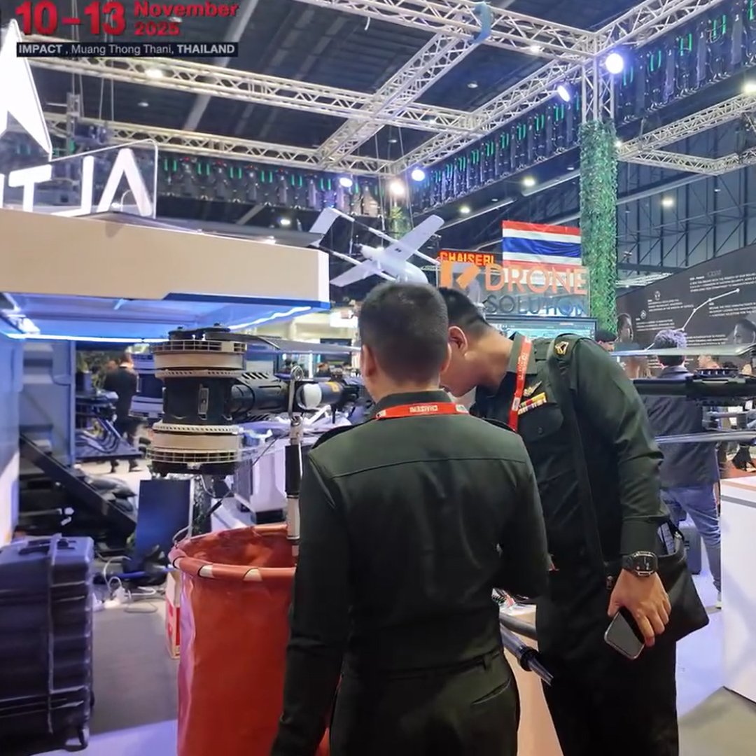 srizfly's tweet photo. Big success at Defense &amp; Security Thailand 2025! Officers loved AR-SkyStrike’s realism and said it felt close to real combat flying. https://t.co/jSMgLPBqYr