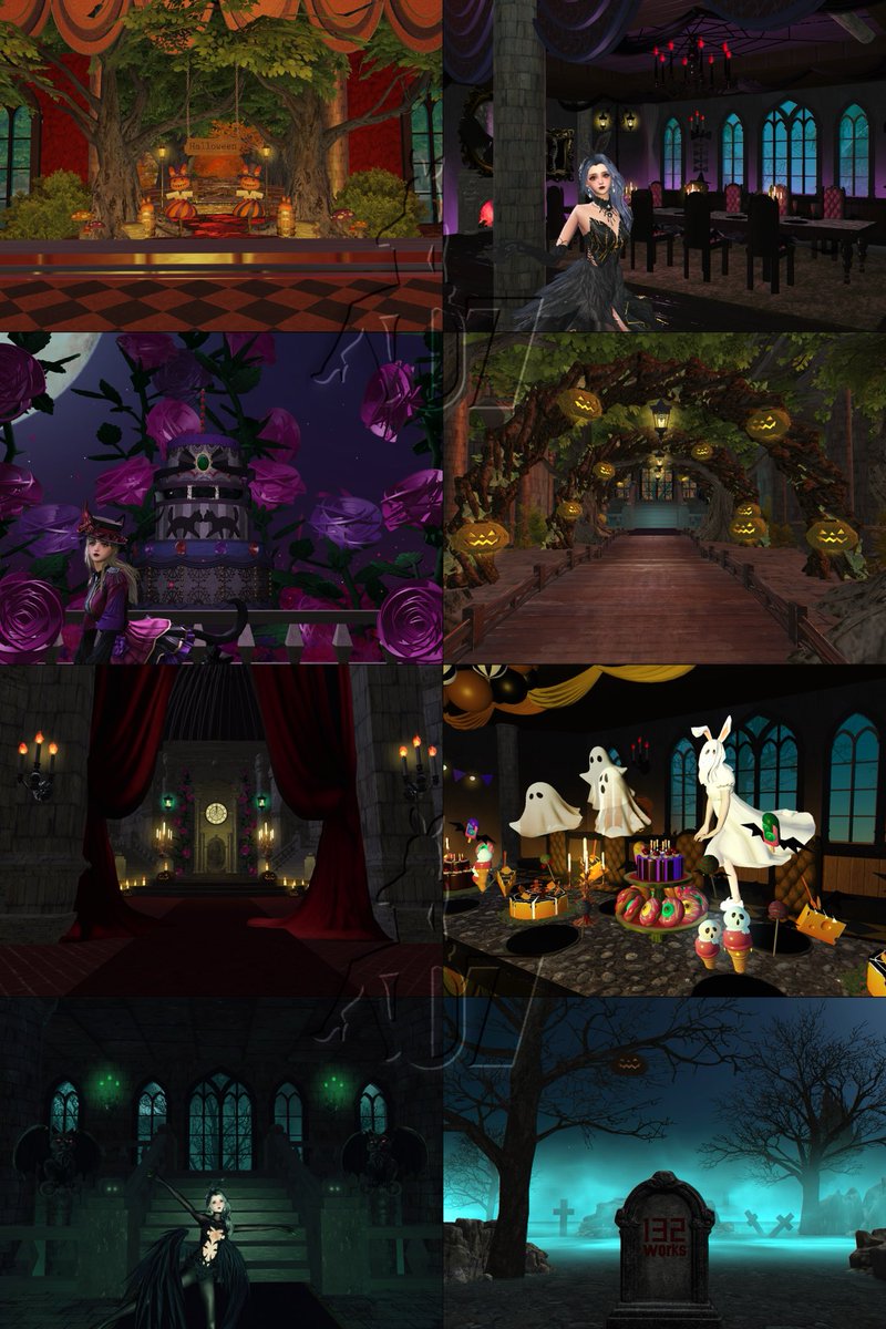 R_mainecoon's tweet photo. 【 パーティー開幕のお知らせ】

Halloweenパーティーを開催致しました。

大遅刻のところ恐縮ではございますが"期間限定"とさせて頂きますので今年は11/30までにご参加くださいますよう、ご案内申し上げます🕰️🦇

『ハロウィンの館』
ID：139-905-0624

#荒野ビルド https://t.co/M1fmyAfrcV
