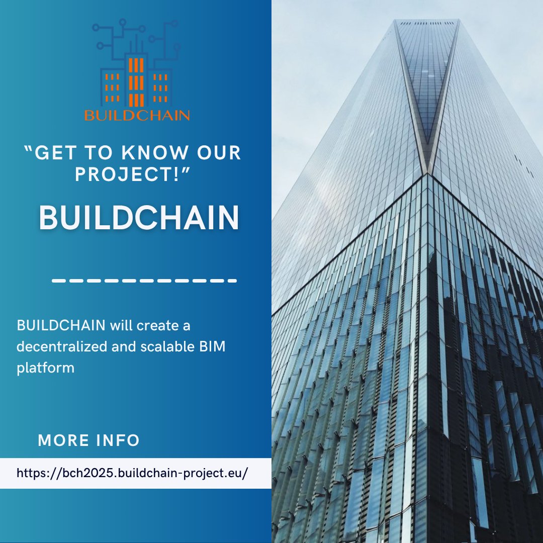 BUILDCHAIN_HE's tweet image. 🚀 BUILDCHAIN will create a decentralized and scalable BIM platform to:
📘 Identify, record, update, and digitally analyze large amounts of data related to the building lifecycle.
🔗bch2025.buildchain-project.eu
#Blockchain #DigitalConstruction #DigitalBuildingLogbook #Web3