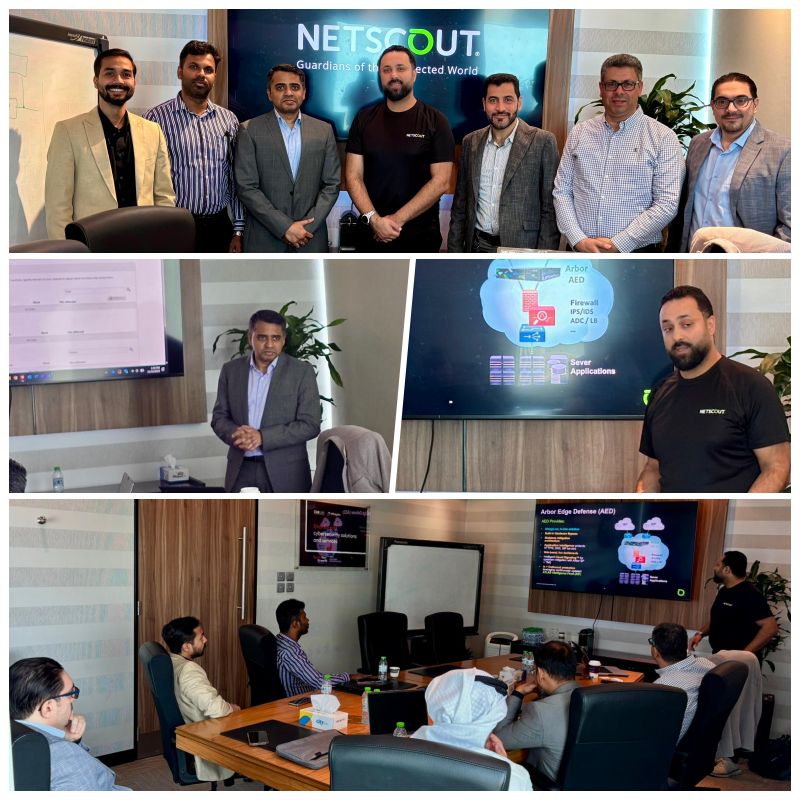 StarLinkVAD's tweet image. A successful wrap to our @NETSCOUT Partner Session in #Kuwait! 

Engaging discussions on #NETSCOUT’s portfolio, #DDoS threat landscape, and solution components.

Grateful to our speaker, Mohammed Abdo, for the informative session, and to all our incredible #partners!