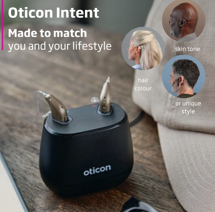 Oticon Intent is the hearing aid made to match you and your lifestyle. 
The sleek miniRITE and miniBTE hearing aids are so small you might forget they’re there, and they’re so discreet that those around you won’t even notice them. 

Contact us on 0333 011 7717 
<a href="/twitter/">Twitter</a>