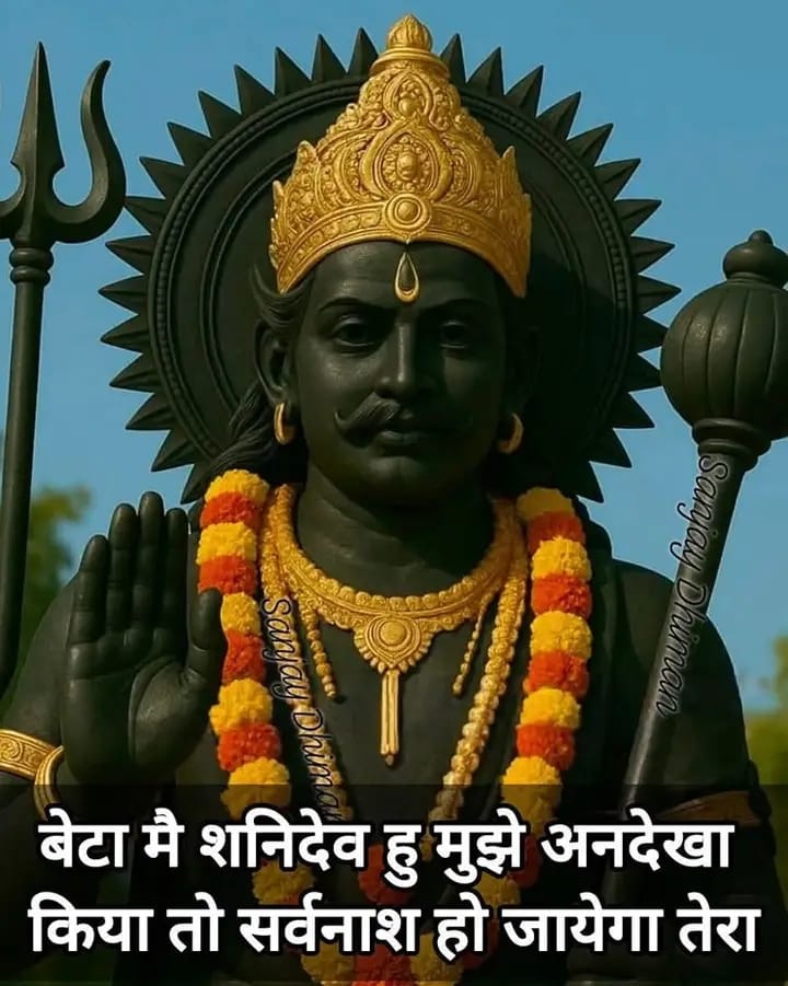 acharyaveda_'s tweet image. कल शाम तक कोई अच्छी खबर मिलेगी बस मन से एक बार ( जय शनिदेव ) लिख दो..