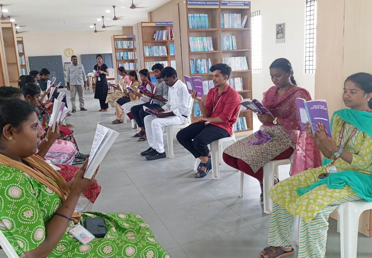 NSSGRT1TVLR's tweet image. Library Week – 2025 Begins with a Reading Marathon! 
GRT COE, Tiruttani, launched Library Week - Day 1 with an inspiring Reading Marathon on 14.11.25 #GRTCollegeOfEducation #LibraryWeek2025 #ReadingMarathon #TeacherEducation #FutureTeachers #LibraryActivities #GRTCOE #Tiruttani
