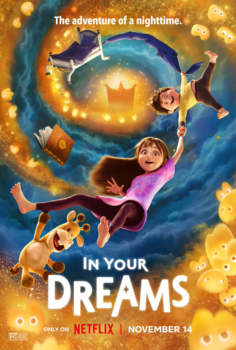 CinemaRareIN's tweet image. A sister and brother journey into the wildly absurd landscape of their own dreams to ask the wish-granting Sandman for the perfect family.

#InYourDreams (2025) by #AlexWoo &amp;amp; #ErikBenson, now streaming on @NetflixIndia.