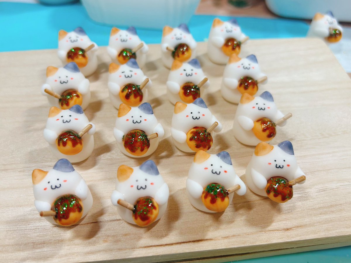 さぁ〜て東京へ出発だ❣️ 新作☆キラキラたこ焼きちゃん🐙 出来ました