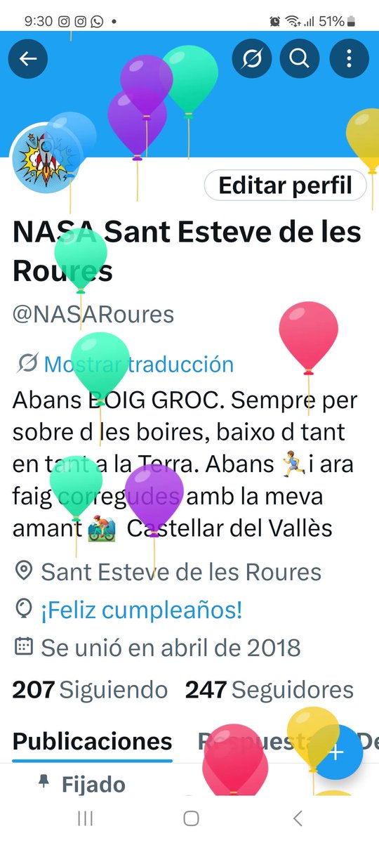 Ja se que ús  la bufa però avui es el meu aniversari.
Bon dia a tothom.