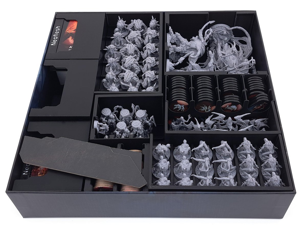 TinkeringPaws's tweet photo. Can you escape from the facility? 🚀 Prepare yourself with our Board Game Insert for Nemesis: Retaliation! 👽
Supporting all expansions, crowdfunding exclusives &amp; stretch goals, vertical storage and card sleeves. 
https://t.co/ybQbx0Sm1I

#Nemesis #Retaliation #AwakenRealms https://t.co/5xjdAGncf5