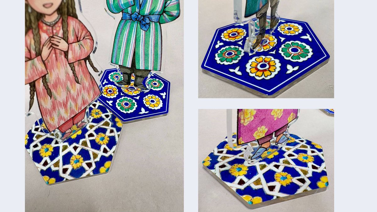 【クラウドファンディング返礼品についてご紹介】
＃森薫 先生描きおろし・特別展オリジナルキャラクター　アクリルスタンド 試作状況についてお知らせいたします!

土台部分はアクリルとは思えない、まるで本物のタイルのような仕上がりになっており、作り手の熱意を感じる質感になっています。