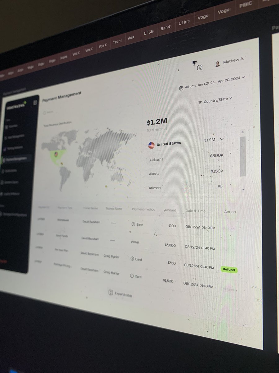 SandyUI_UX's tweet image. Admin Dashboard completed for Protiana, a full marketplace system for sports trainers and trainees.

Proud to have designed 200+ screens to bring this platform to life.🎉

#UIDesign #DashboardDesign #AdminDashboard #UXDesign #ProductDesign #AppDesign #MobileAppDesign #SportsTech