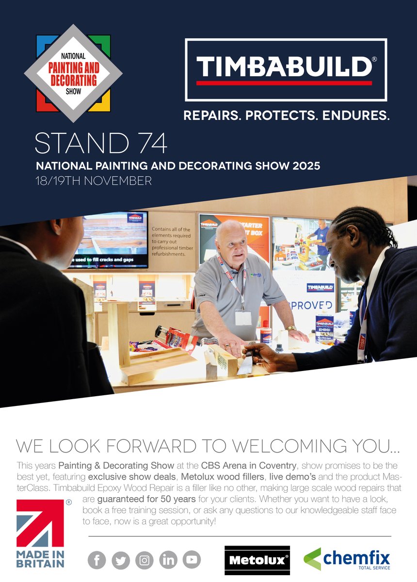 We look forward to seeing you next week in Coventry at stand 74. 

We will have lots of giveaways and new products to share with you.