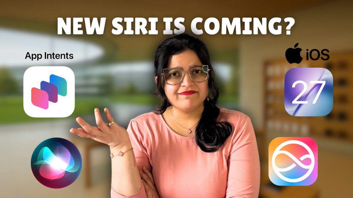 AishwaryaTech3's tweet image. Siri&apos;s MAJOR Upgrade 2026: Control APPS with Your Voice!
youtu.be/V8Scz2TBIQs