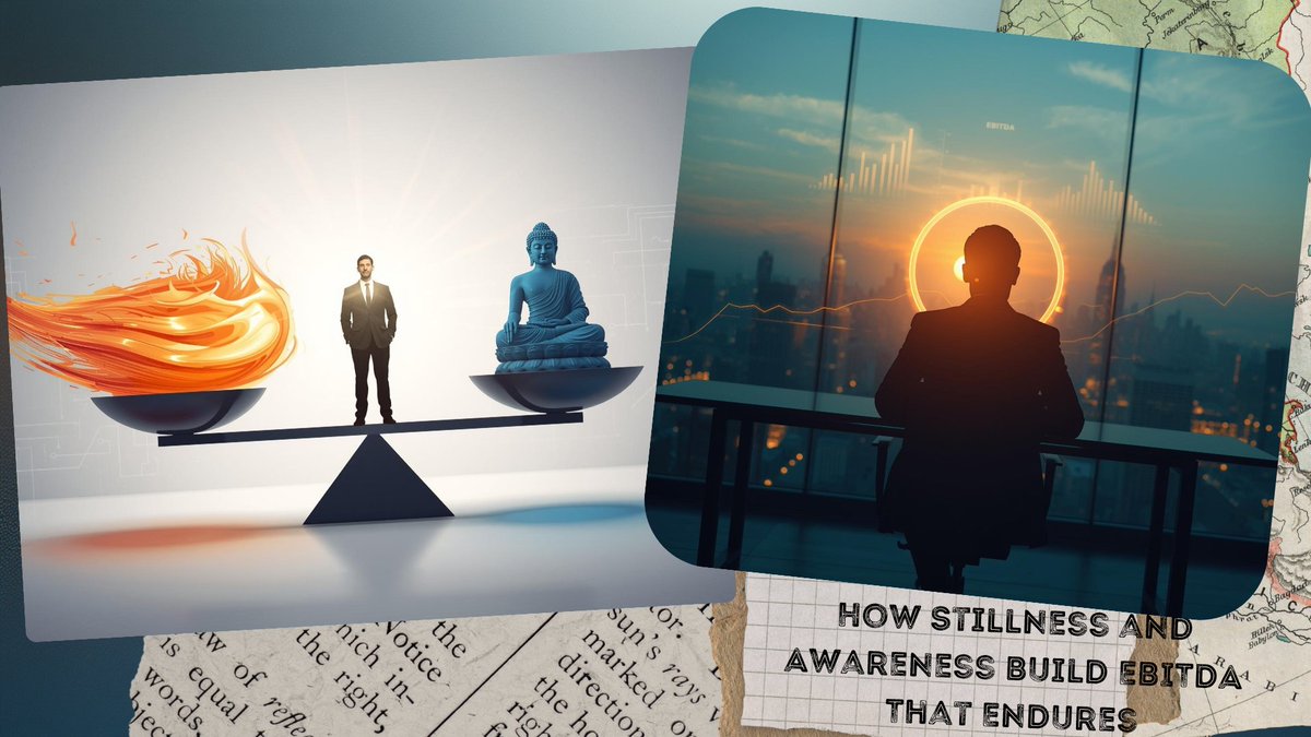 McKinsey: Mindful leaders make 20% better calls. HBR: Reflection = unseen ROI. 
In 'The EBITDA Pause,' I share how stillness scales EBITDA that endures—via Zorba-Buddha matrices &amp; 3-min resets. 
Founders: Pause before you burn out.
🔗 medium.com/beyond-busines…

#EBITDAPause