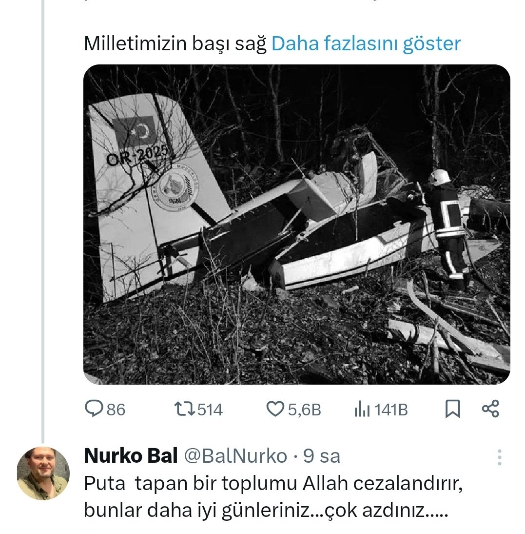Furkan Bölükbaşı'nın yakın çevresi iyice milletin sabrını zorlamaya başladı.

Kendi aşağılık menfaatleri için bütün manevi değerlerimize dil uzatır oldular.

Türk milletinin manevi değerlerini korumak en asli görevimizdir. 

Bunların zehirli dillerini adaletin kılıcı kezmezse