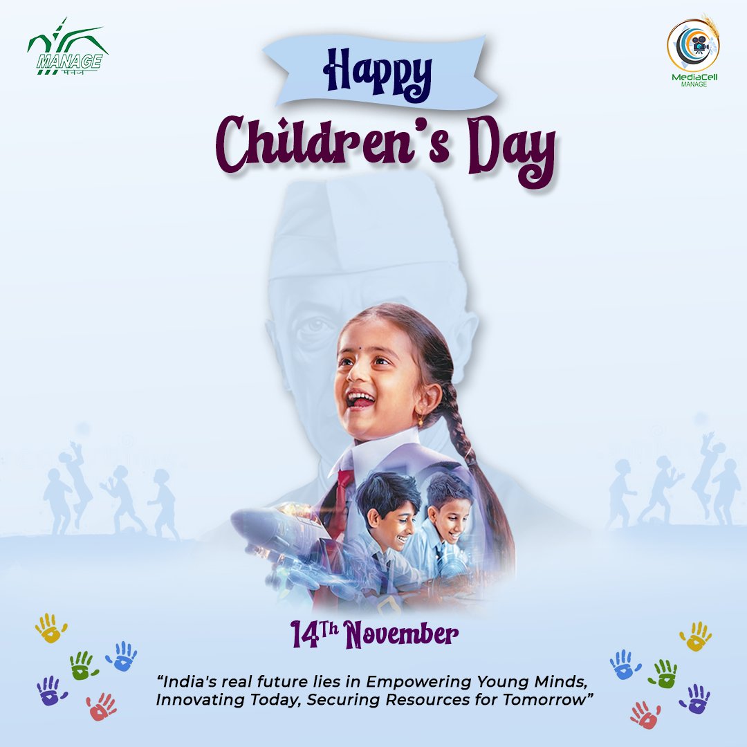 India’s real future lies in empowering young minds, innovating today, and securing resources for tomorrow. On this Children’s Day, let’s honor our future leaders by supporting curiosity, creativity, and education. 

#Childrensday #manage #MANAGE #mediacellmanage #ABM #PGDM