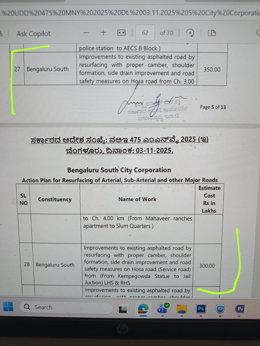 <a href="/comm_blr_south/">Bengaluru South City Corporation ಬೆಂ.ದ.ನಗರ ಪಾಲಿಕೆ</a> <a href="/GBA_office/">Greater Bengaluru Authority</a> <a href="/GBAChiefComm/">Maheshwar Rao.M, IAS</a>  <a href="/MLAMkrishnappa/">M Krishnappa</a>  We need clarity: Are there any confirmed plans for road works in these stretches? How much longer r we expected to wait without action? Any deadlines? #Hosaroad <a href="/CivicOp_india/">Civic Opposition of India</a> <a href="/ChristinMP_/">ChristinMathewPhilip</a> <a href="/CitizenMattersX/">Citizen MattersX</a>