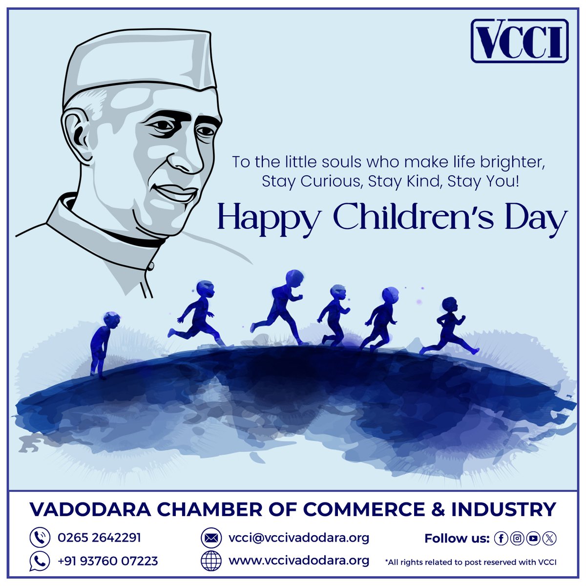 The world shines brighter because of little souls who carry laughter, kindness, and wonder in their hearts.

#VCCI #HappyChildrensDay #ChildrensDay2025 #LittleDreamers #CelebrateChildhood #BrightFuture #KidsOfInsta #KidsOfInstagram #CelebrateChildhood