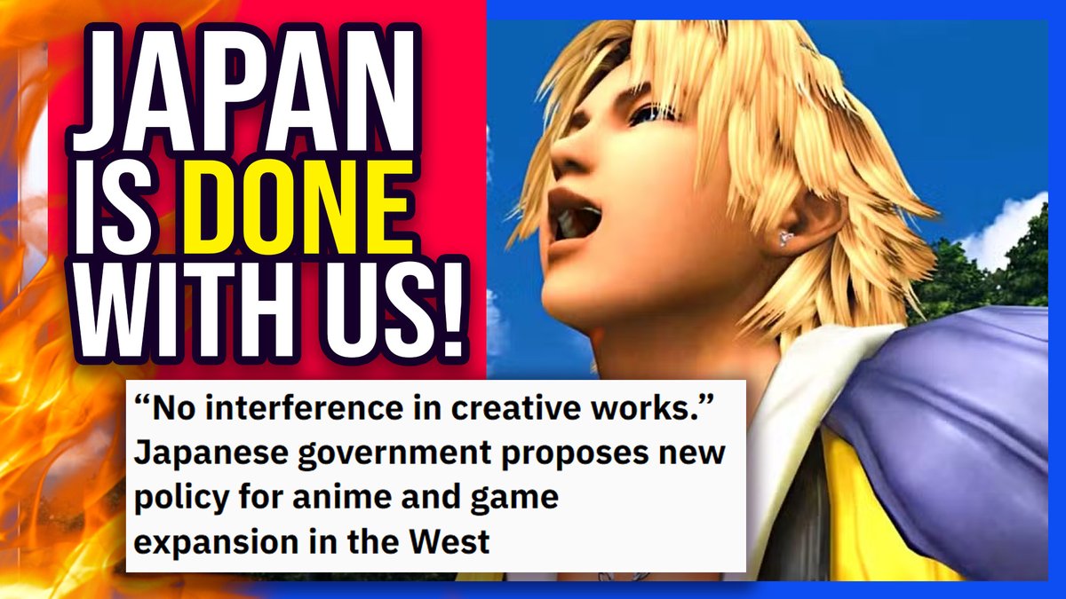 VIDEO: Japan is DONE with 'Woke' Americans Ruining Games, Anime and Manga!

Japan is OVER the West interfering with their video games, anime and manga.  

The Japanese Ministry of Economy, Trade and Industry (METI) has proposed a new rule where the West can't interfere "in the