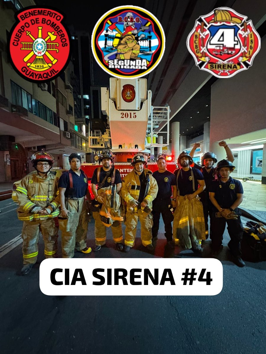 vhg1978's tweet photo. Cía. Sirena 4, @BomberosGYE https://t.co/4d56oUR4df