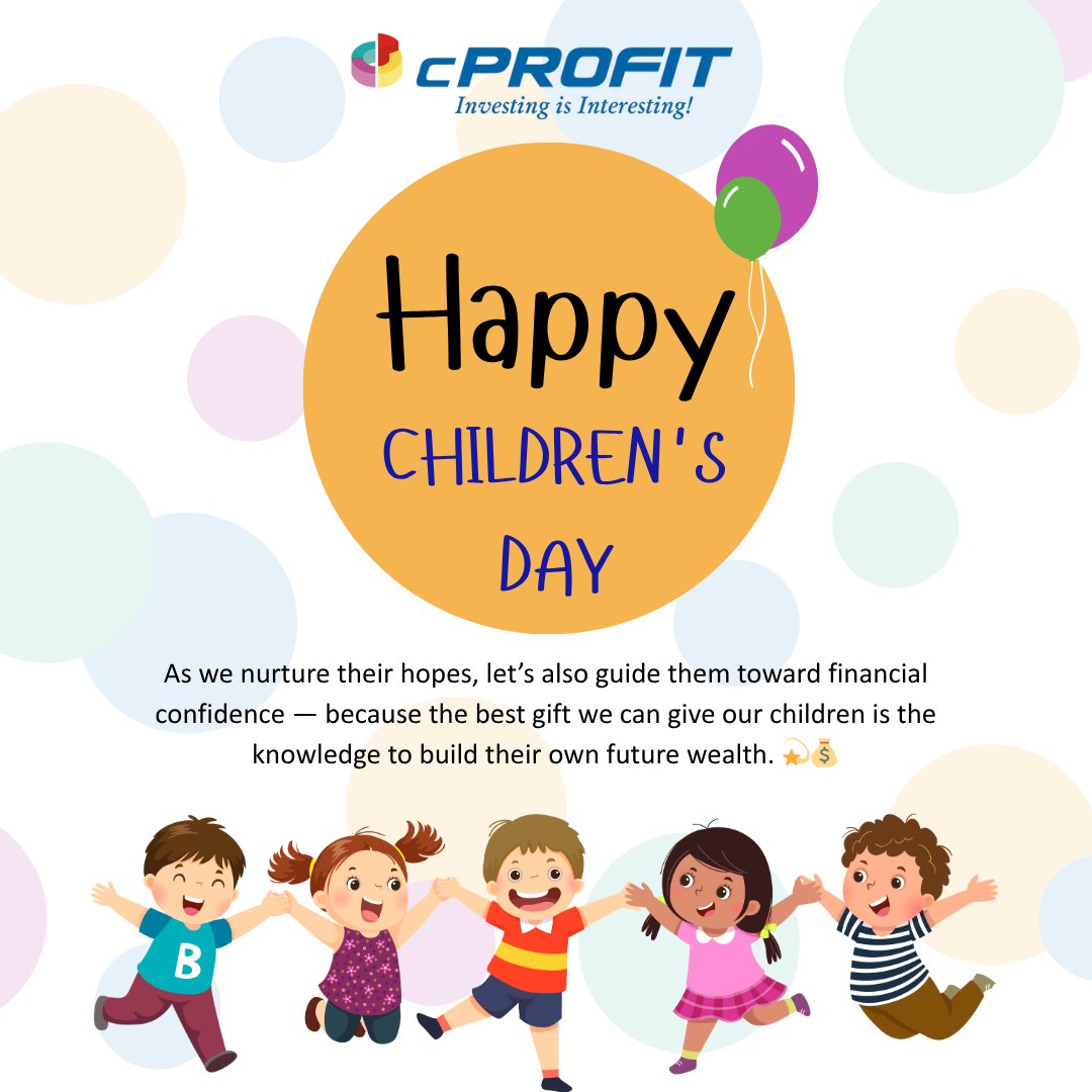 cPROFITWealth's tweet photo. To the little dreamers who make the world brighter — Happy Children’s Day! 💛✨
#ChildrensDay2025 #CelebrateChildhood https://t.co/yonn7HBBSb