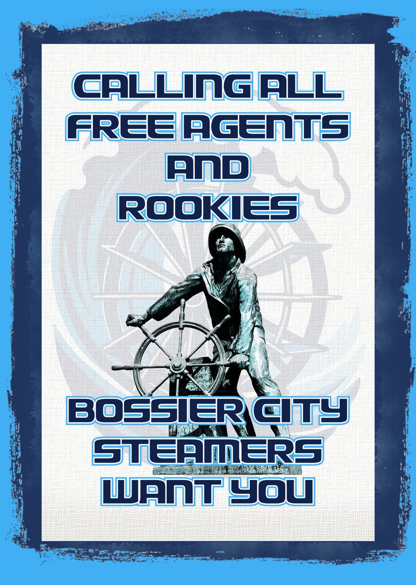 Calling all Free Agents and Rookies
Anyone wanting to wear the Navy and Columbia Blue for Season 26, wants to be part of a locker room that is more like a family and wants to make an impact, reach out to us.  #LetsRoll