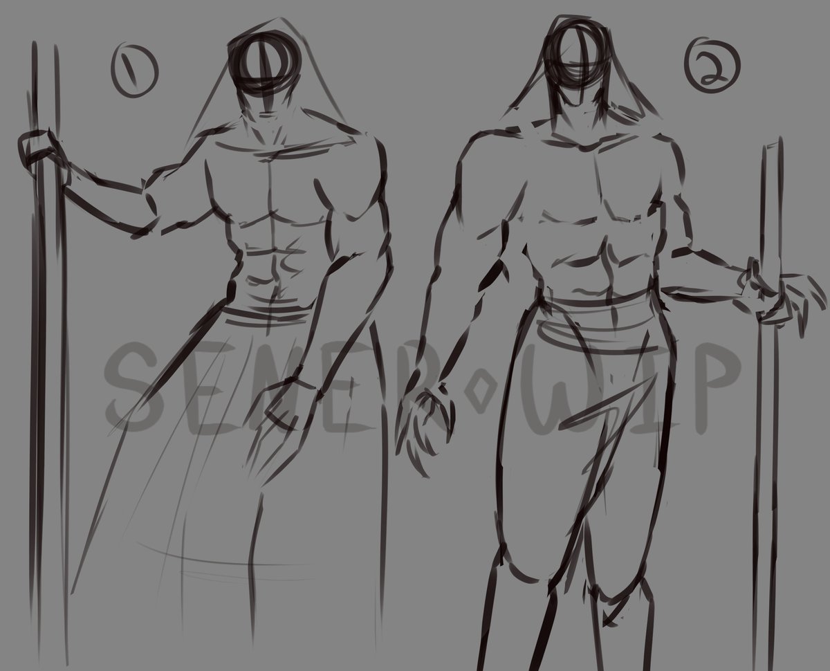 SenerAmarok's tweet image. Lil peak at some of the poses/comps for c0mms I&apos;m workin on 👏

#SenerDraws #WIPs