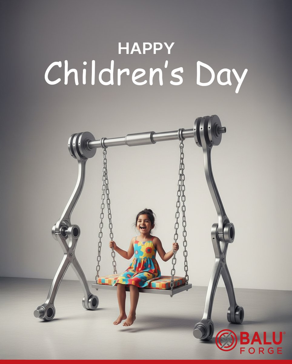 BaluForge's tweet image. Just like children, every little innovation at Balu Forge grows into something powerful and impactful.
#BaluForge #ChildrensDay #EngineeringDreams #TinyPartsBigImpact