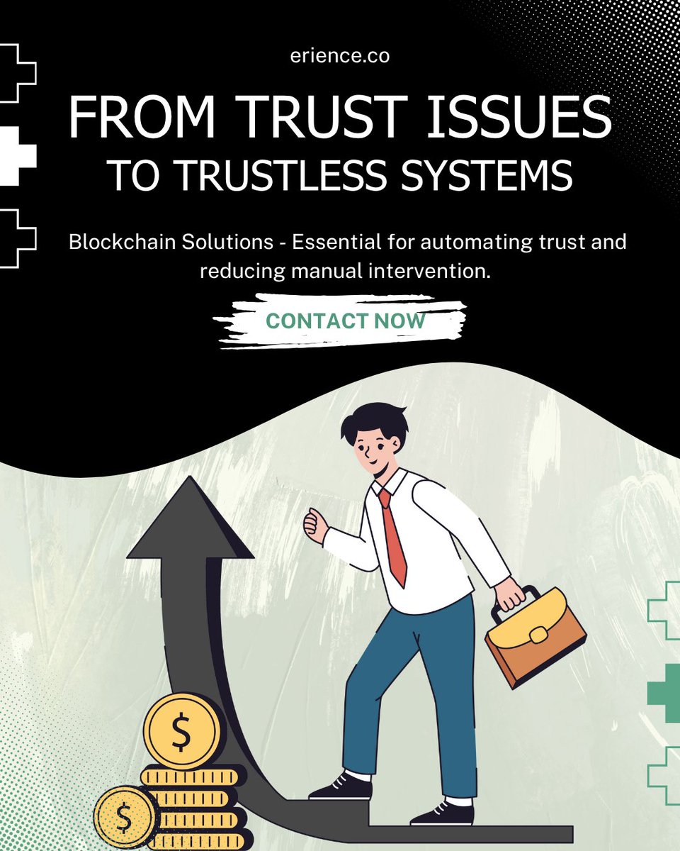 ErienceINT's tweet image. We provide cutting-edge blockchain solutions. Take action now!!...
erience.co
#BlockchainTechnology #CryptoSolutions #Decentralization #BlockchainInnovation #FutureOfFinance