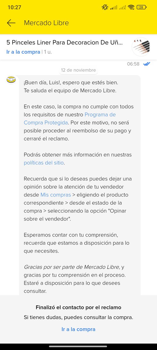 ansonycrea's tweet photo. @Mercadolibre  ustedes están admitiendo que el producto se perdió en el traslado y no me están devolviendo el dinero https://t.co/oA2XEbuu3r
