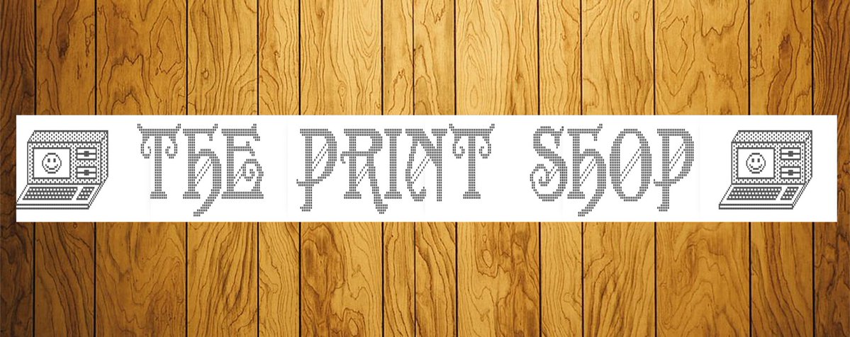 In 1984, the personal computer publishing software ‘The Print Shop’ was released, allowing users to create signs, cards, banners and letterheads with household dot-matrix printers