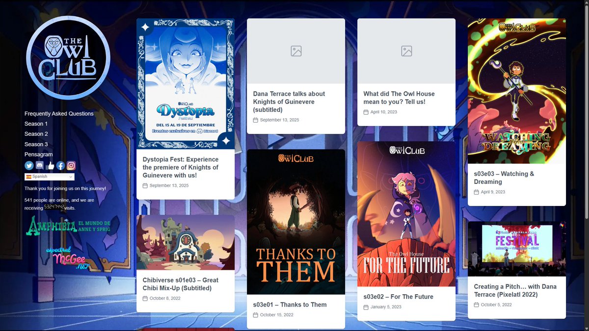 Remember, even Dana used Owl Club to watch the show back in the day. That site is still up and whoever keeps it alive is a true saint! 👏