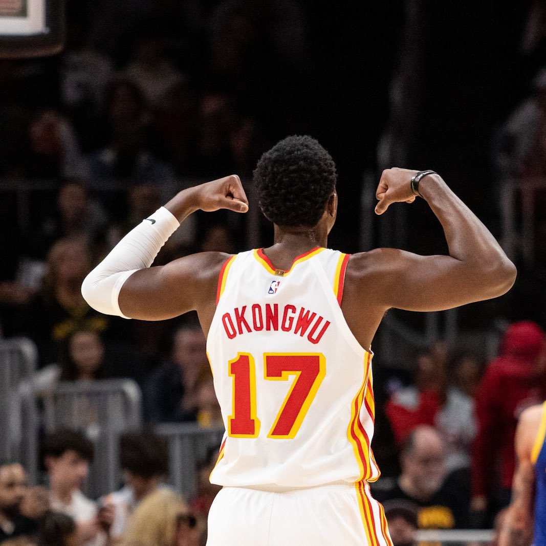 Onyeka Okongwu is the first player in NBA history to have 10+ rebounds, 8+ made 3s and 3+ blocks in a game.