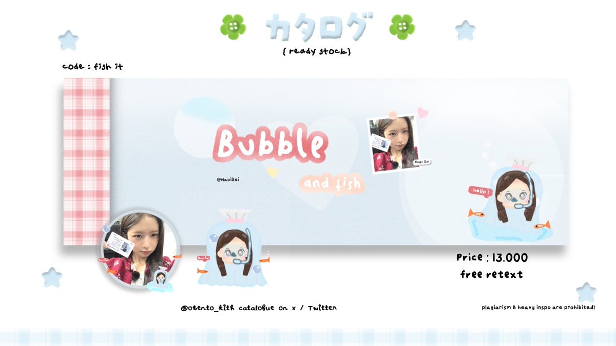 help retweet, terimakasih banyak ♡

hai semuanyaaa aku ada layout ready stock dari catalogue fish it, price tertera di foto ya ♡ t. #zonauang zonauang rei wonyoung carmen yeon