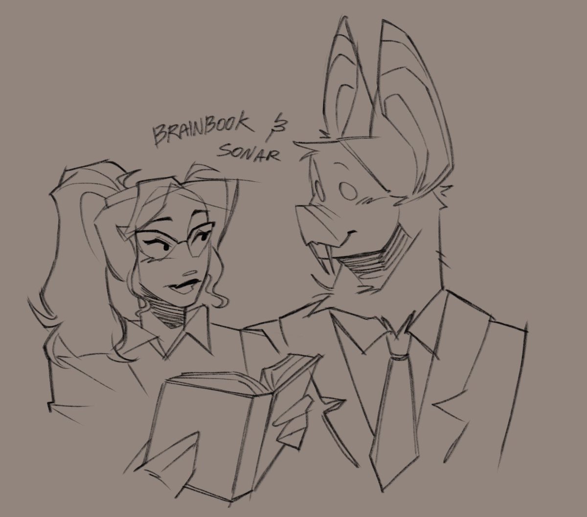 FPoptart3's tweet image. I’m kinda shipping sonar and brain book I feel like they could be nerds together idk