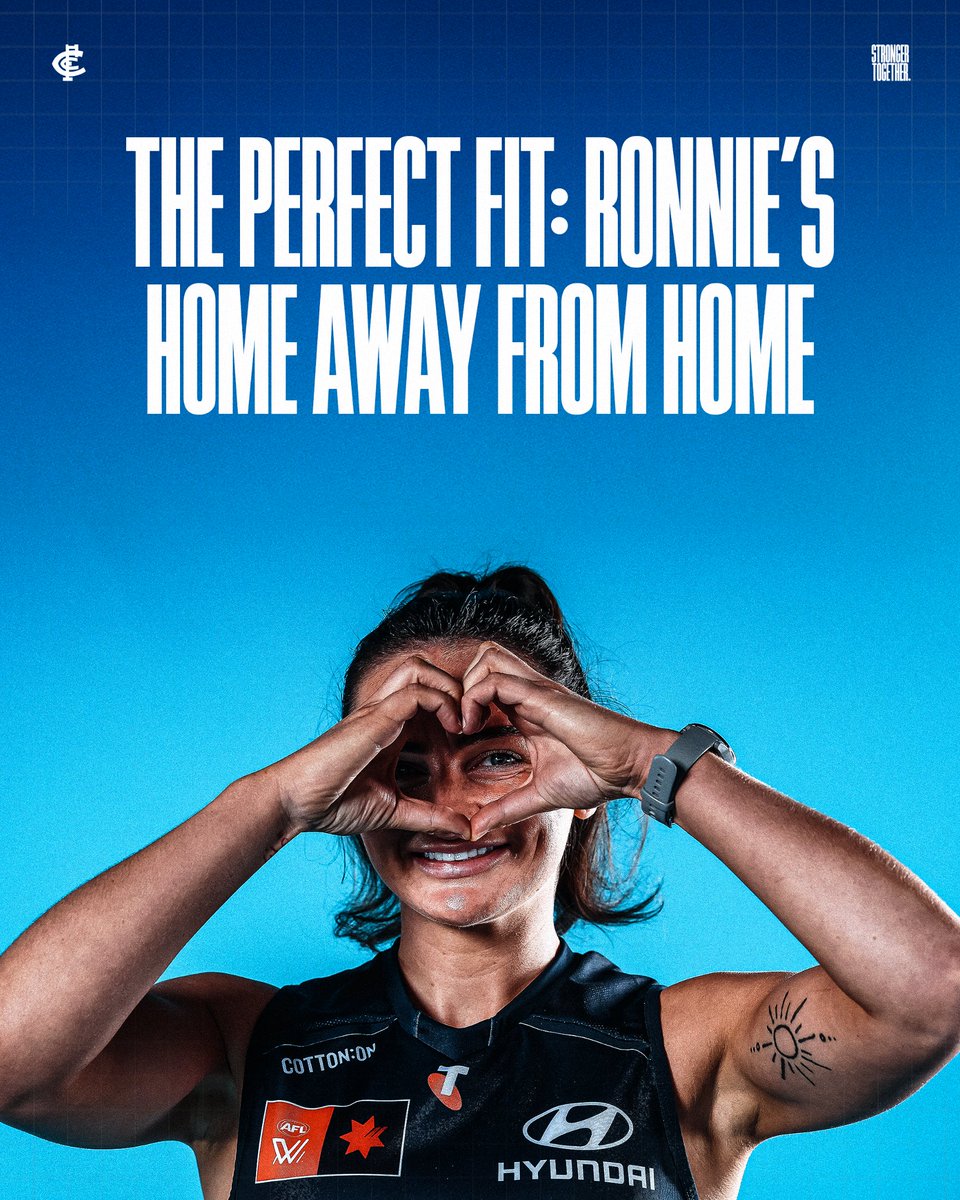 "I really do feel part of this Club. To have fans in Australia shout 'Ronnie' is really cool."

How fortunate we are to have Erone Fitzpatrick represent the Navy Blue 😍

READ MORE: carltonfc.com.au/news/1929691/