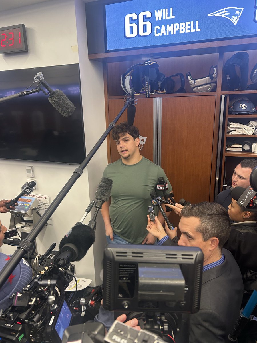 Will Campbell on Drake Maye: “I’m biased, but best player in the NFL.”