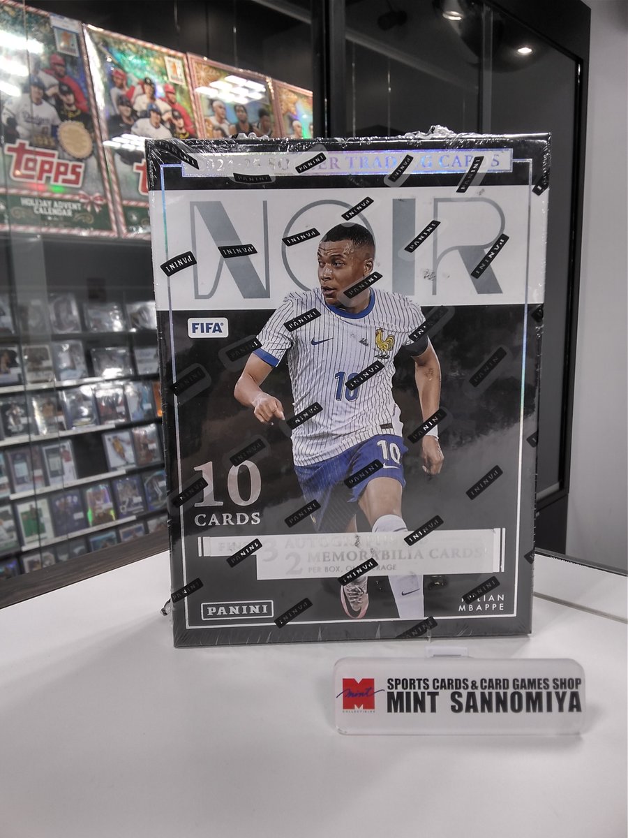 商品入荷のお知らせ⚽️

2024-25 PANINI NOIR SOCCER HOBBY

パニーニ社から「ノワール」が8年ぶりにFIFA公式サッカーカード化！